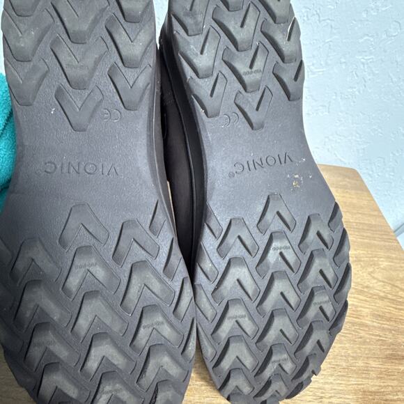 Vionic Evergreen Pull On Boots Sz 8.5 Brown Leather Water Resistant Lightweight - Picture 10 of 11